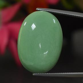 Variscita verde natural 21,86ct, corte oval, opaco