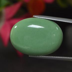 Variscita verde natural 21,86ct, corte oval, opaco