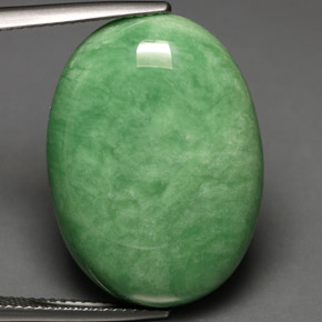 Variscita verde natural 19,28ct, corte oval, opaco