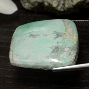 Variscita verde natural 47,54ct, forma extravagante, opaco