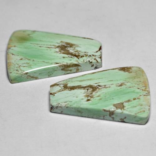 Pedras preciosas de Variscito Verde amarelado natural de 13.18 ct, Forma extravagante, Opaco