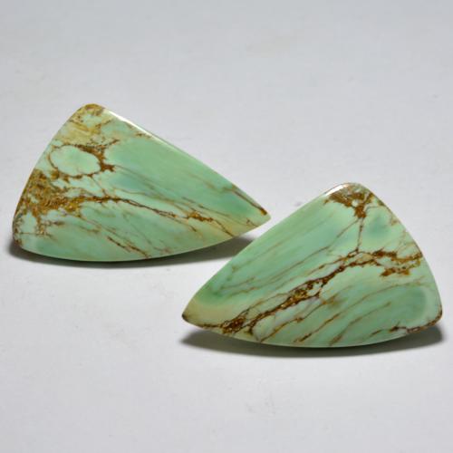 Pedras preciosas de Variscito Verde amarelado natural de 13.54 ct, Forma extravagante, Opaco
