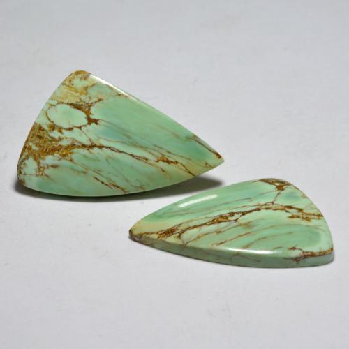 Pedras preciosas de Variscito Verde amarelado natural de 13.54 ct, Forma extravagante, Opaco