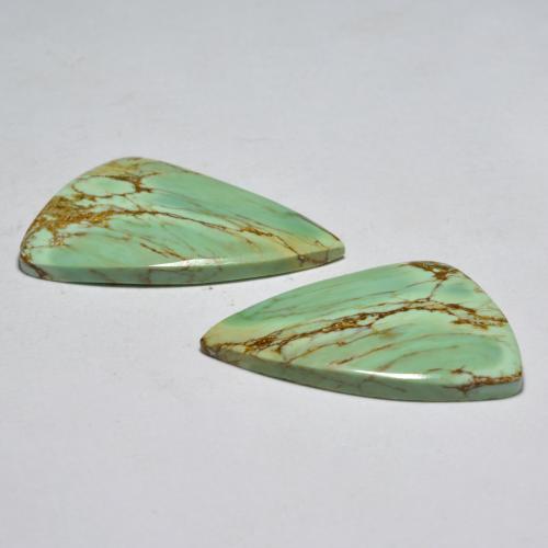 Pedras preciosas de Variscito Verde amarelado natural de 13.54 ct, Forma extravagante, Opaco