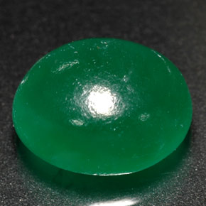 Verdita verde natural 3,08ct, transparente, transparente/translúcido