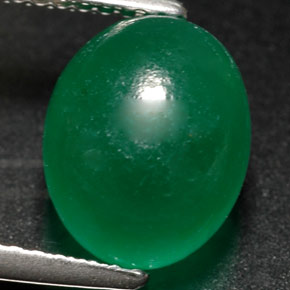 Verdita verde natural 3,08ct, transparente, transparente/translúcido