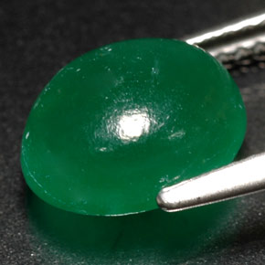 Verdita verde natural 3,08ct, transparente, transparente/translúcido