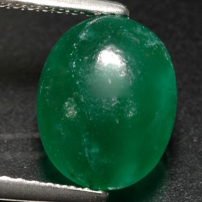 Verdita verde natural 2,87ct, transparente, transparente/translúcido