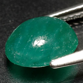Verdita verde natural 1,98ct, corte oval, translúcido
