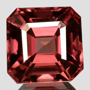 Zircão rosa natural 3,14ct, corte esmeralda, VVS-VS
