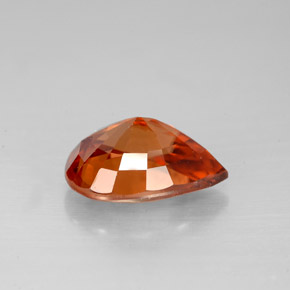 Zircão Laranja Dourada Natural 3.13ct, Formato de pêra, VS