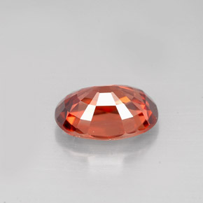 Zircão laranja natural 3,05ct, corte oval, VVS-VS