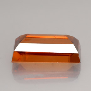 Zircão laranja natural 4,12ct, baguete, VS