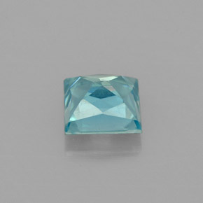 Zircão Azul Natural 1.36ct, Quadrado, VS