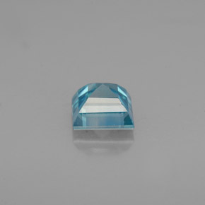 Zircão azul natural 1,03ct, quadrado, VVS-VS
