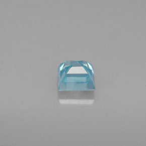Zircão azul natural 0,84ct, quadrado, VVS-VS