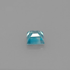 Zircão azul natural 0,73ct, quadrado, VS