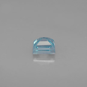 Zircão azul natural 0,70ct, quadrado, VVS-VS
