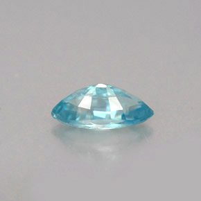 Zircão azul natural 0,72ct, marquise, VVS