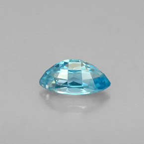 Zircão azul natural 0,78ct, marquise, VVS
