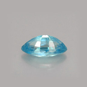 Zircão azul natural 0,70ct, marquise, VVS