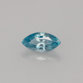 Zircão azul natural 1,14ct, marquise, VVS