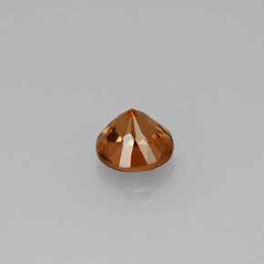 Zircão laranja natural 1,14ct, corte redondo, VS