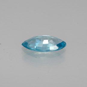 Zircão azul natural 0,53ct, marquise, VS