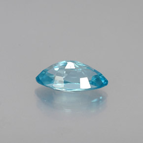 Zircão azul natural 0,68ct, marquise, VVS