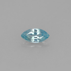 Zircão azul natural 0,59ct, marquise, VVS-VS