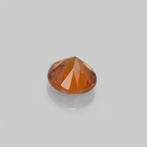 Zircão Laranja Natural 0.63ct, Corte Redondo, VVS-VS