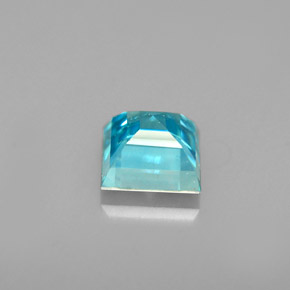 Zircão azul natural 1,00ct, quadrado, SI