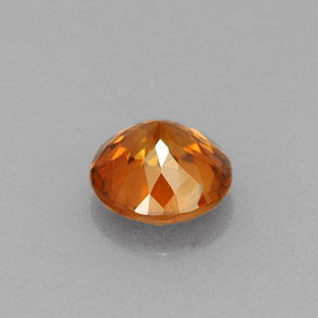 Zircão laranja natural 0,94ct, corte redondo, VVS-VS