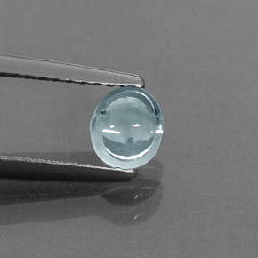 Zircão azul natural 0,85ct, transparente, transparente/translúcido