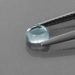 Zircão azul natural 0,85ct, transparente, transparente/translúcido