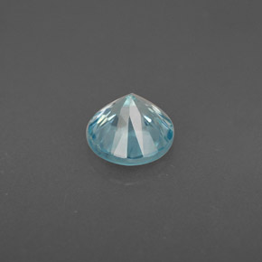 Zircão azul natural 1,02ct, corte redondo, VS