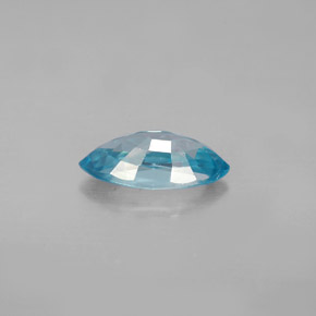 Zircão azul natural 1,70ct, marquise, VS