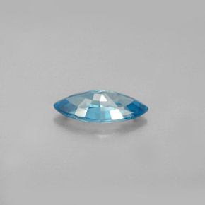 Zircão azul natural 1,41ct, marquise, VS