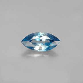 Zircão azul natural 1,49ct, marquise, VVS-VS
