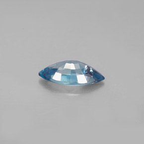 Zircão azul natural 1,49ct, marquise, VVS-VS