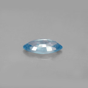 Zircão azul natural 1,47ct, marquise, VVS-VS