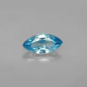 Zircão azul natural 1,68ct, marquise, VVS-VS