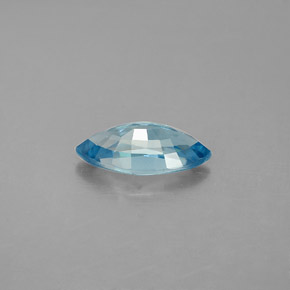 Zircão azul natural 1,68ct, marquise, VVS-VS