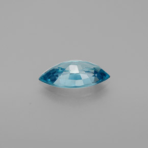 Zircão azul natural 1,51ct, marquise, VS