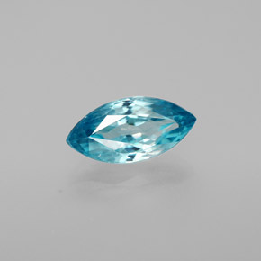 Zircão azul natural 1,87ct, marquise, VVS-VS