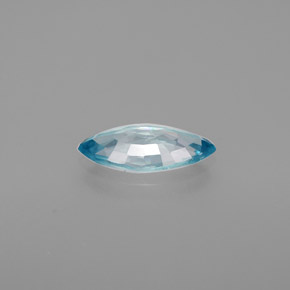 Zircão azul natural 1,17ct, marquise, VS