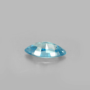 Zircão azul natural 1,51ct, marquise, VS