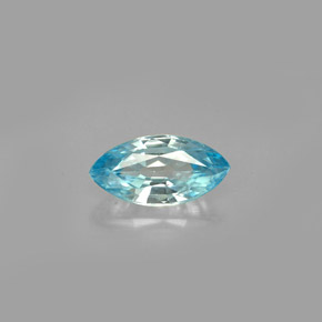 Zircão azul natural 1,49ct, marquise, VVS-VS