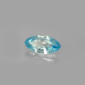 Zircão azul natural 1,49ct, marquise, VVS-VS