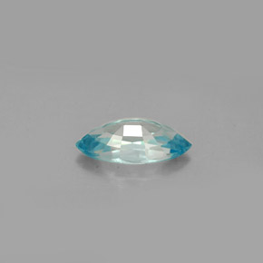 Zircão azul natural 1,49ct, marquise, VVS-VS